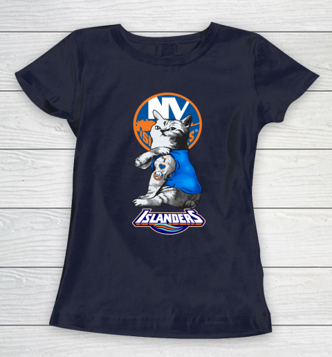 NHL My Cat Loves New York Islanders Hockey Women's T-Shirt 2