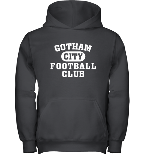 NEW YORK JETS GOTHAM CITY vspm new york jets gotham city youth hoodie 43 front black