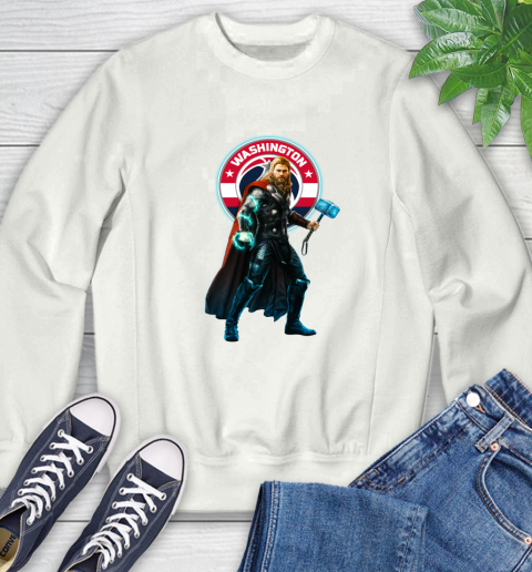 NBA Thor Avengers Endgame Basketball Washington Wizards Sweatshirt