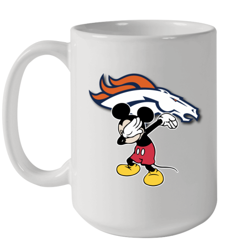 Denver Broncos NFL Football Dabbing Mickey Disney Sports Ceramic Mug 15oz