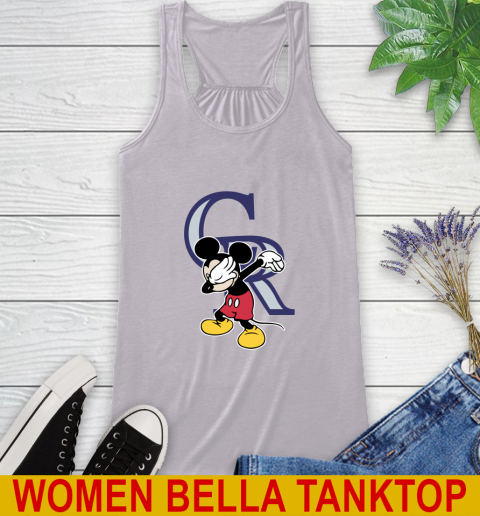 Colorado Rockies MLB Baseball Dabbing Mickey Disney Sports Racerback Tank 5