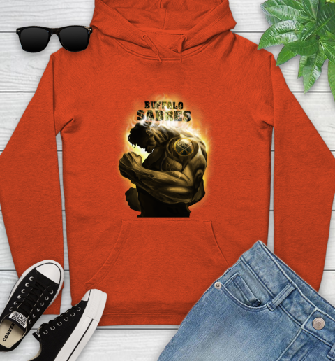 Buffalo Sabres NHL Hockey Hulk Marvel Avengers Sports Youth Hoodie 4