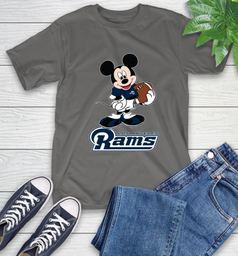 NFL Football Los Angeles Rams Cheerful Mickey Mouse Shirt T-Shirt 10