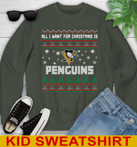 Pittsburgh Penguins NHL Hockey All I Want For Christmas Is My Team Sports 116