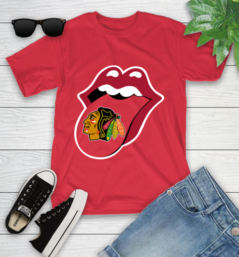 Chicago Blackhawks NHL Hockey Lips I Root For My Team Adoring Fan 112