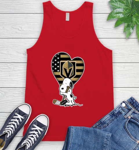 Vegas Golden Knights NHL Hockey The Peanuts Movie Adorable Snoopy Tank Top 6