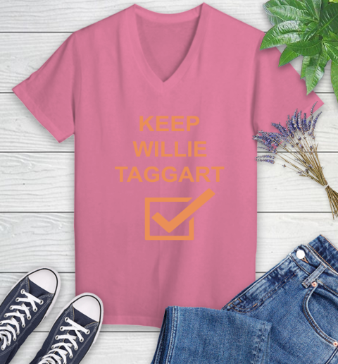 Keep Willie Taggart Women's V-Neck T-Shirt 13