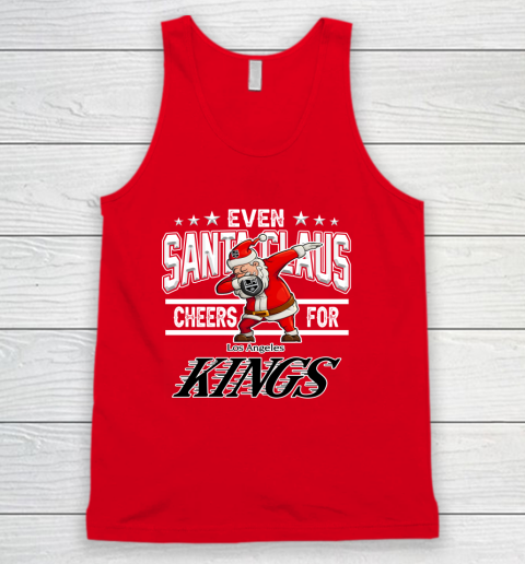Los Angeles Kings Even Santa Claus Cheers For Christmas NHL Tank Top 5