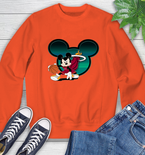 NBA Miami Heat Mickey Mouse Disney Basketball Sweatshirt 4
