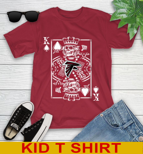 Atlanta Falcons NFL Football The King Of Spades Death Cards Shirt Youth T-Shirt 12
