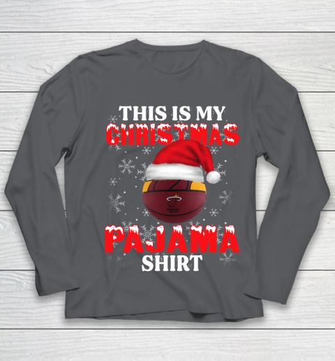 Miami Heat This Is My Christmas Pajama Shirt NBA Youth Long Sleeve 6