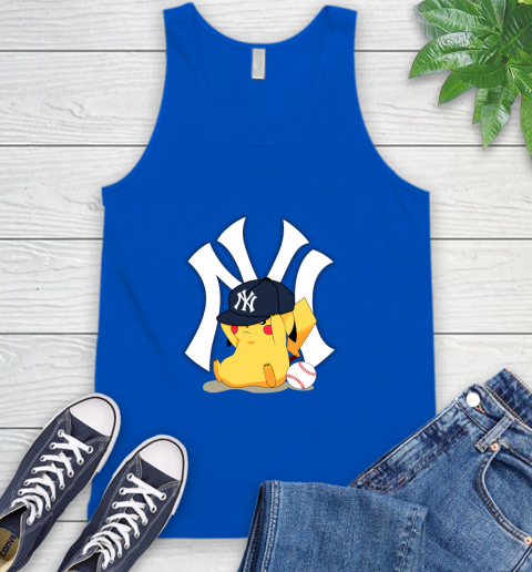 MLB Pikachu Baseball Sports New York Yankees Tank Top 5