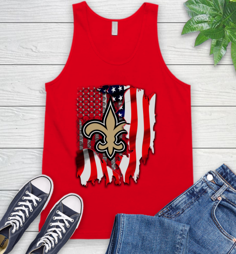 New Orleans Saints NFL Football American Flag Tank Top 5