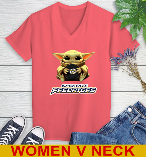 NHL Hockey Nashville Predators Star Wars Baby Yoda Shirt 83