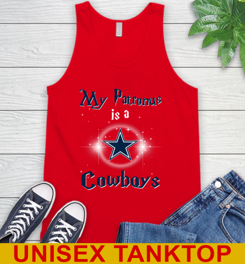 NFL Football Harry Potter My Patronus Is A Dallas Cowboys Tank Top 5