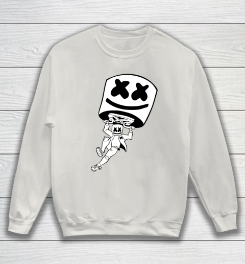 Funny Marshmallow Dancing DJ Music Shirt Love Gift Christmas Sweatshirt Tee For Sports