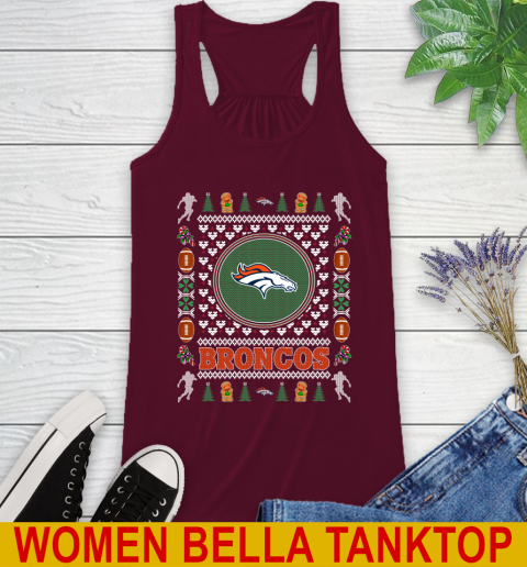 Denver Broncos Merry Christmas NFL Football Loyal Fan Racerback Tank 2