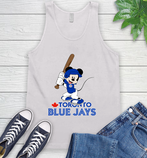 MLB Baseball Toronto Blue Jays Cheerful Mickey Mouse Shirt Tank Top 2