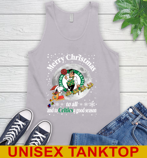 Boston Celtics Merry Christmas To All And To Celtics A Good Season NBA Basketball Sports Tank Top 3