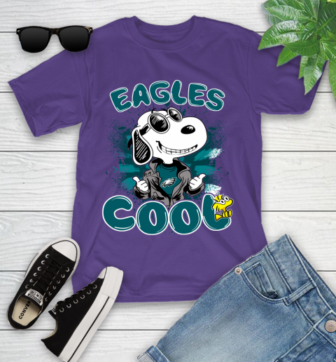 NFL Football Philadelphia Eagles Cool Snoopy Shirt Youth T-Shirt 3