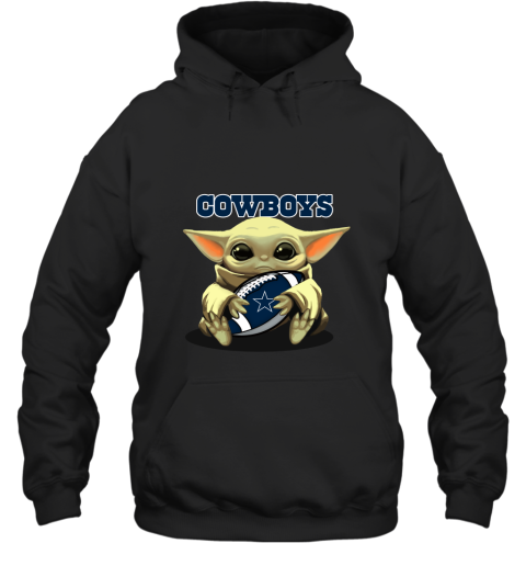 Baby Yoda Loves The Dallas Cowboys Star Wars NFL Hoodie