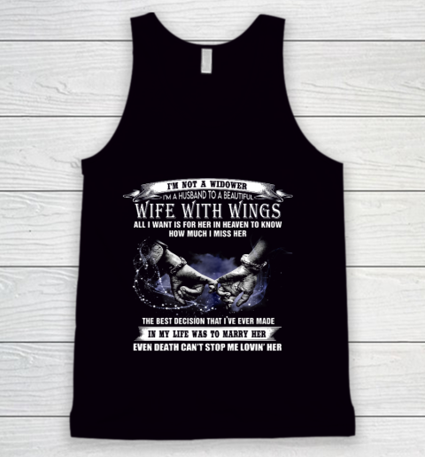 I m A Husband To A Beautiful Wife With Wings Tank Top