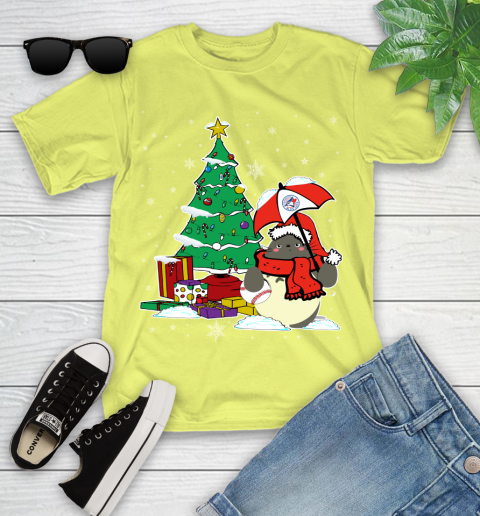 Toronto Blue Jays MLB Baseball Cute Tonari No Totoro Christmas Sports Youth T-Shirt 10