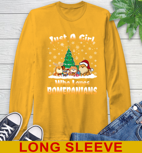 Christmas Just a girl who love pomeranians dog pet lover 56