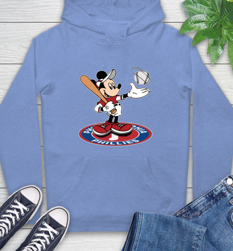 MLB Baseball Philadelphia Phillies Cheerful Mickey Disney Shirt Hoodie 12