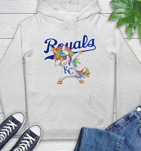 Kansas City Royals MLB Baseball Funny Unicorn Dabbing Sports Hoodie
