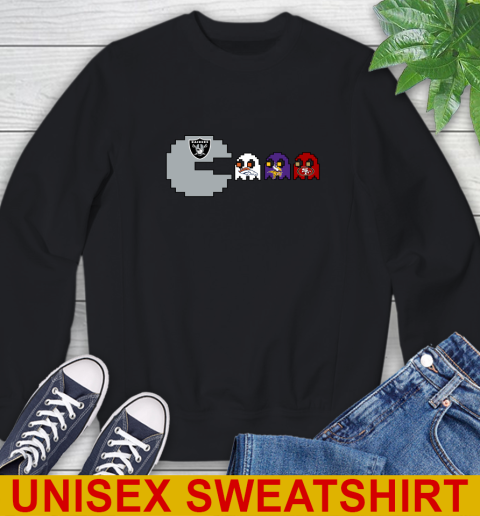 Oakland Raiders NFL Football Pac Man Champion Sweatshirt 2