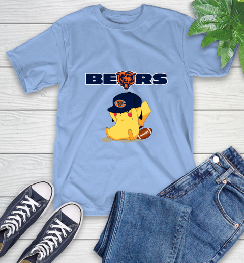 NFL Pikachu Football Sports Chicago Bears T-Shirt 11