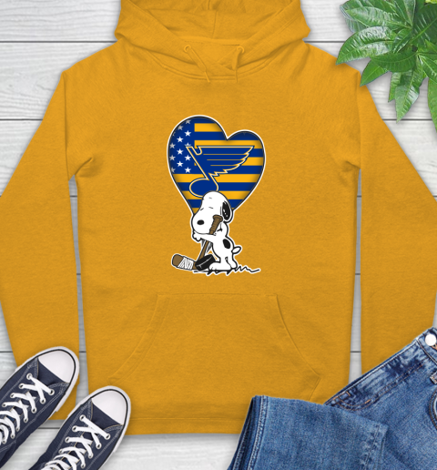 St.Louis Blues NHL Hockey The Peanuts Movie Adorable Snoopy Hoodie 3