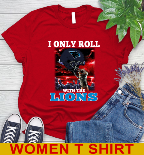 Carolina Panthers NFL Football I Only Roll With My Team Sports Women's T-Shirt 11