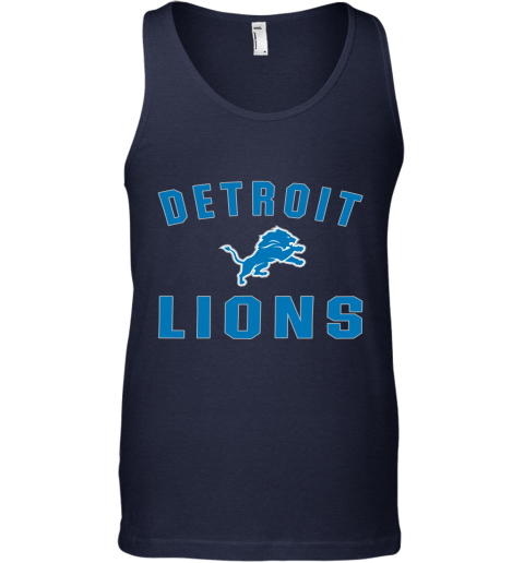 Detroit Lions NFL Line by Fanatics Branded Blue Vintage Victory Tank Top