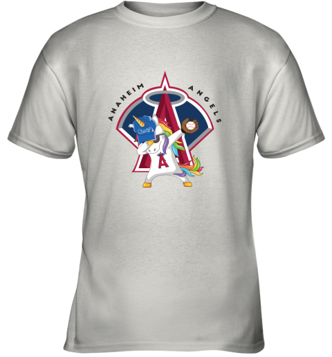 Hip Hop Dabbing Unicorn Flippin Love Los Angeles Angels Youth T-Shirt