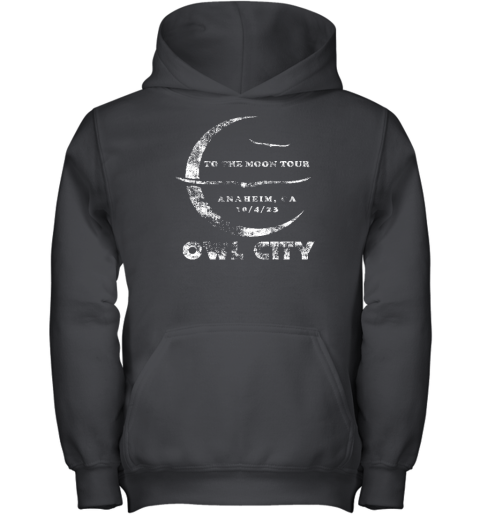 To The Moon Tour Anaheim Owl City Youth Hoodie