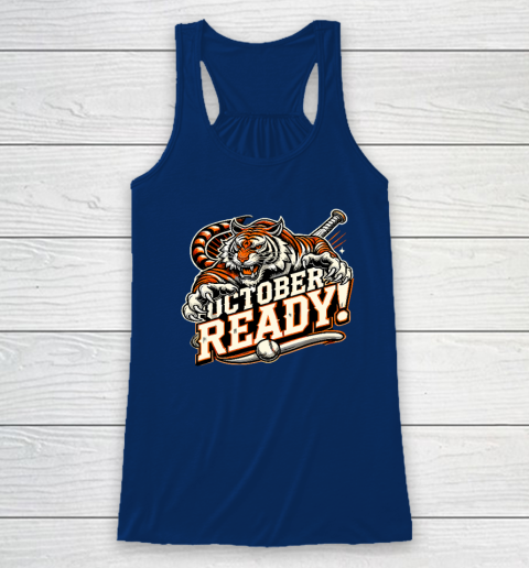 October Ready Baseball Tiger Fan Racerback Tank 4