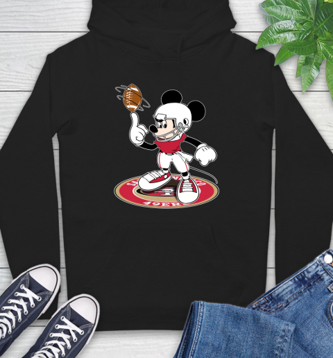 NFL Football San Francisco 49ers Cheerful Mickey Disney Shirt Hoodie