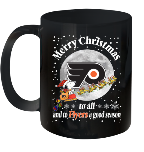 Philadelphia Flyers Merry Christmas To All And To Flyers A Good Season NHL Hockey Sports Ceramic Mug 11oz