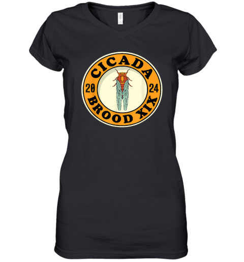 Cicada Brood XIX 2024 Women's V-Neck T-Shirt