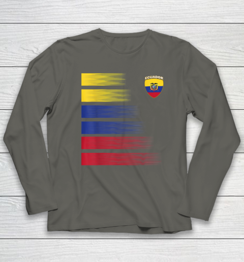 Ecuador Football Shirt Ecuadorian Soccer Jersey Long Sleeve T-Shirt 4