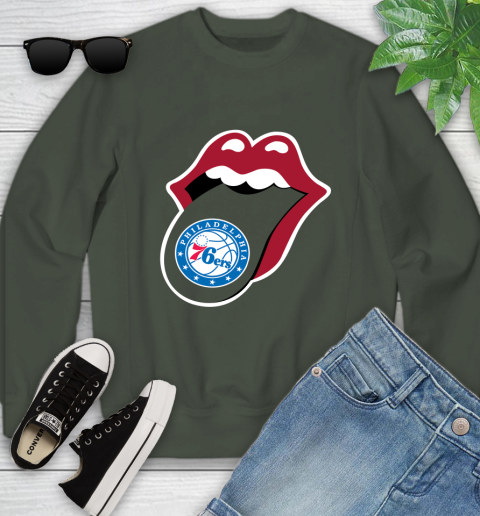 Philadelphia 76ers NBA Basketball Lips I Root For My Team Adoring Fan 124