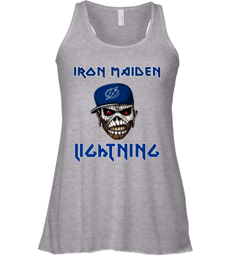 NHL Tampa Bay Lightning Iron Maiden Rock Band Music Hockey Sports YQNTz3v6N3G flowy tank 32 95 151514 front athletic heather