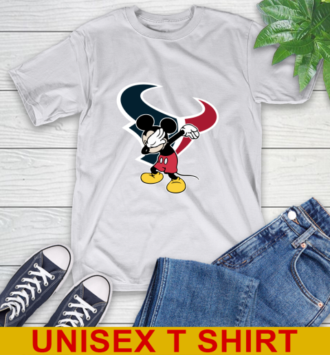 Houston Texans NFL Football Dabbing Mickey Disney Sports T-Shirt 12
