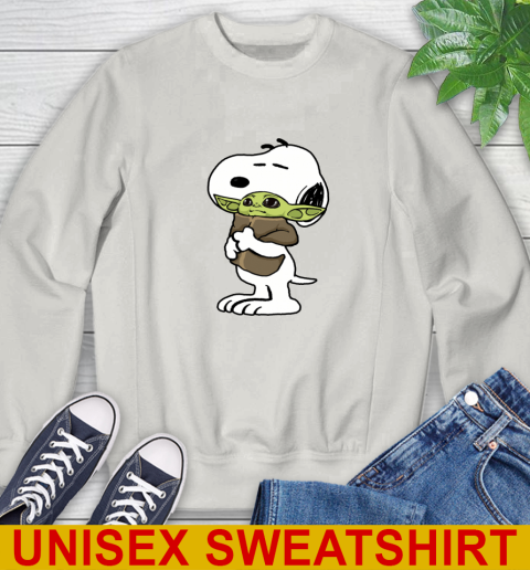 Snoopy Hugging Baby Yoda Shirt 36