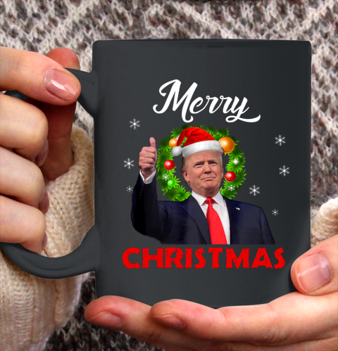 Santa Trump Christmas Shirt Merry Christmas Ceramic Mug 11oz