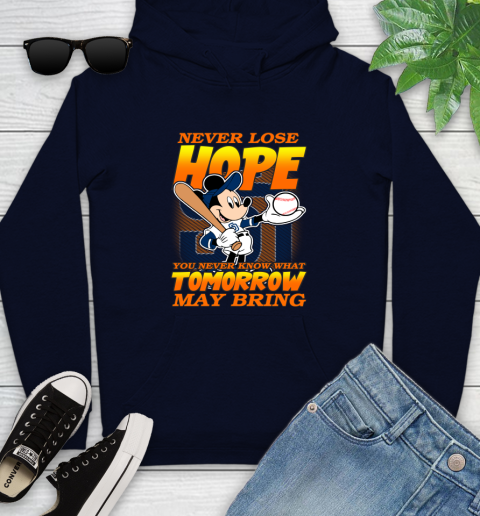 San Diego Padres MLB Baseball Mickey Disney Never Lose Hope Youth Hoodie 3