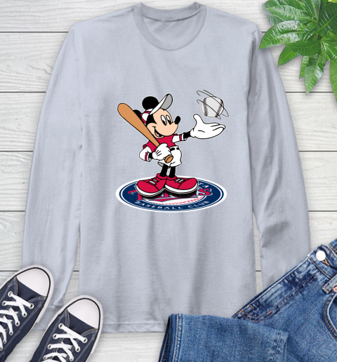 MLB Baseball Minnesota Twins Cheerful Mickey Disney Shirt Long Sleeve T-Shirt 6