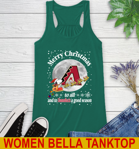 Arizona Diamondbacks Merry Christmas To All And To Diamondbacks A Good Season MLB Baseball Sports Racerback Tank 5